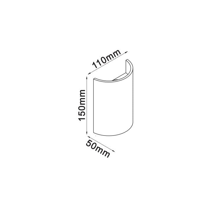 B6805 Oval Indoor LED Wall Sconces IP20 D