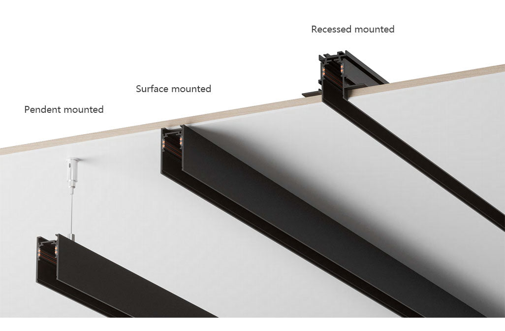 S20 Surface-Mounted Suspended Magnetic Track