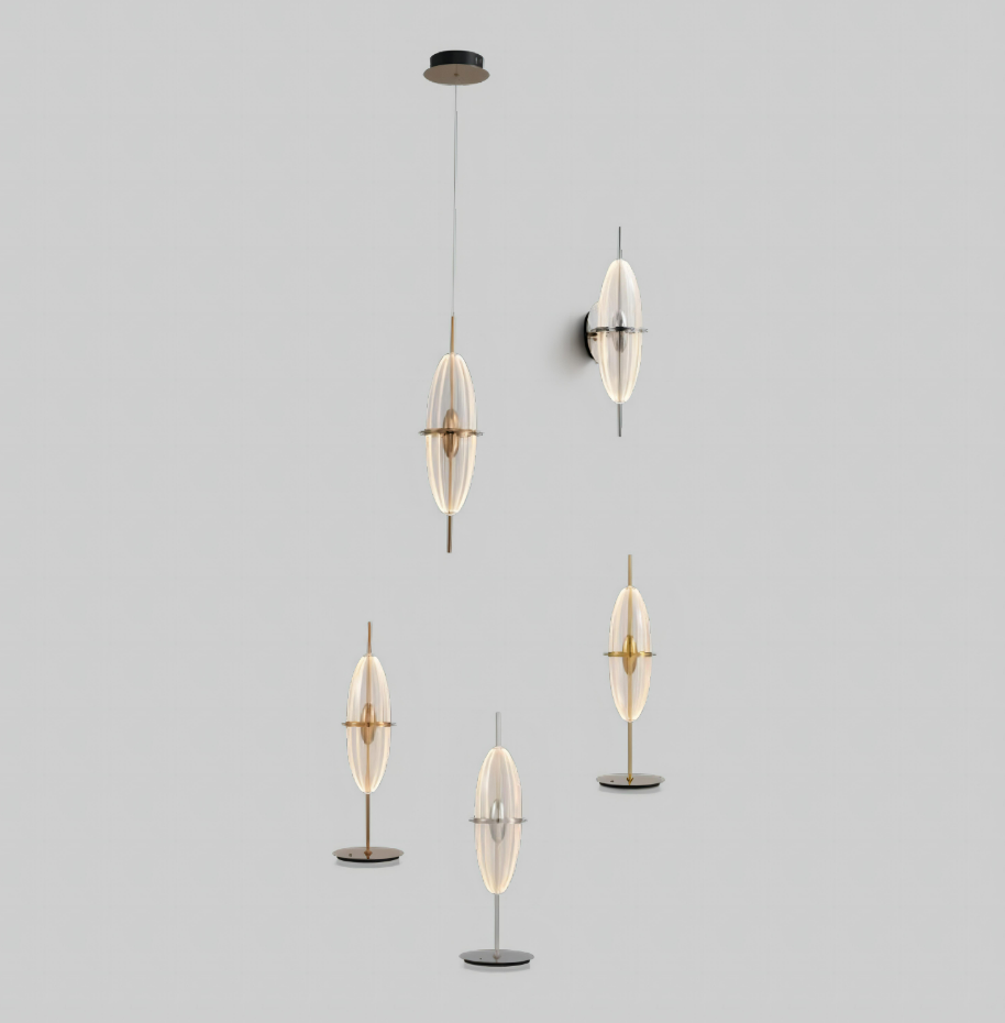 Selene Horizontal 4 Linear Pendant light