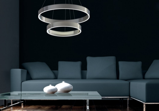 Lucretia Allura Double Ring Pendant light D