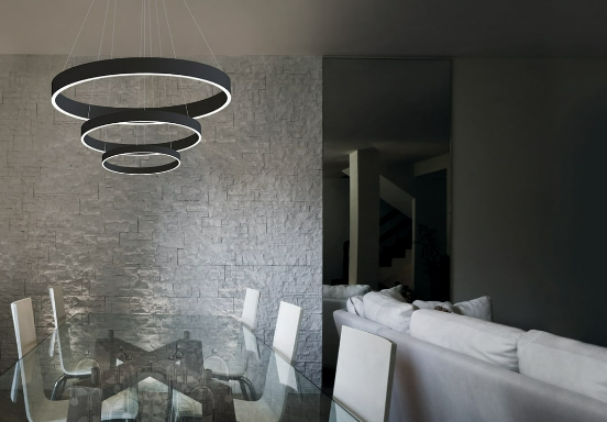 Lucretia Allura Triple Ring Pendant light D