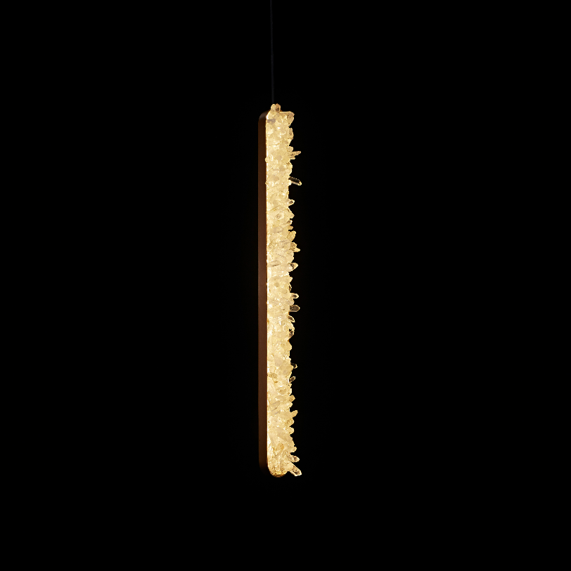 Pedra de Cristal Vertical Linear Pendant