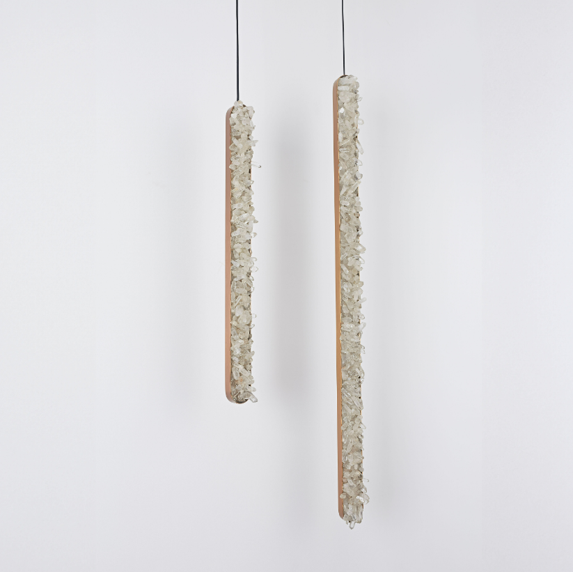 Pedra de Cristal Vertical Linear Pendant