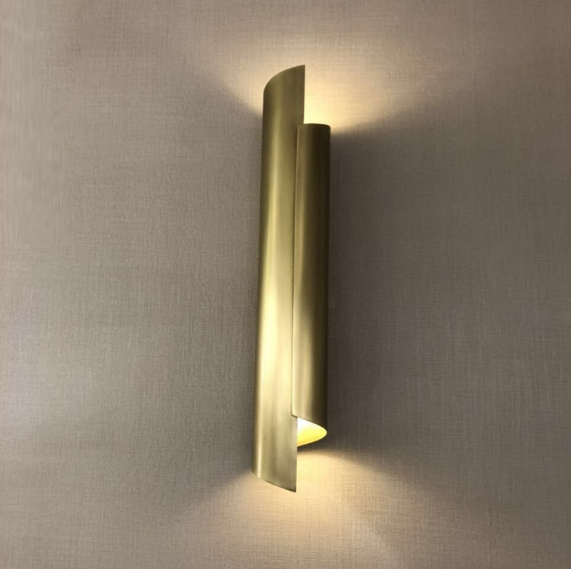 Helix Brass Wall Lamp