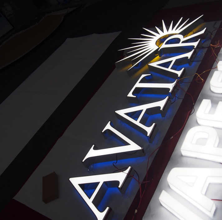 3D LED Reverse and front illuminated channel letter Signs