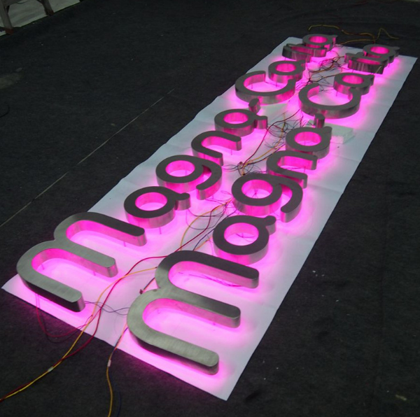 Lucretia Sign 3D LED Reverse Lit Channel Letter Signs