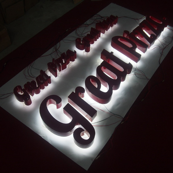 Lucretia Sign 3D LED Reverse Lit Channel Letter Signs