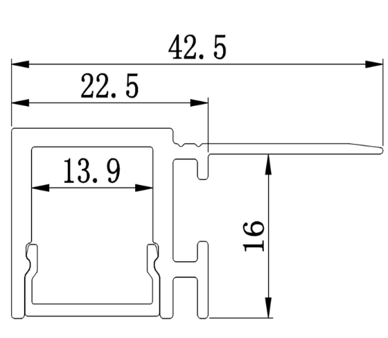 Lucretia 084 Extrusion Strip Profile