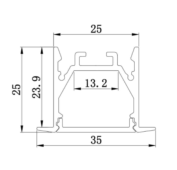 Lucretia 105 Facade Extrusion Strip Profile