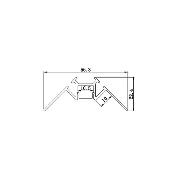 Lucretia 088 Aluminium Extrusion Strip Profile for Titles