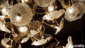 Desert Rose Vertical Ceiling Light