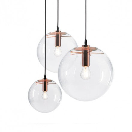 Harper Glass Pendant Lamp -Copper D