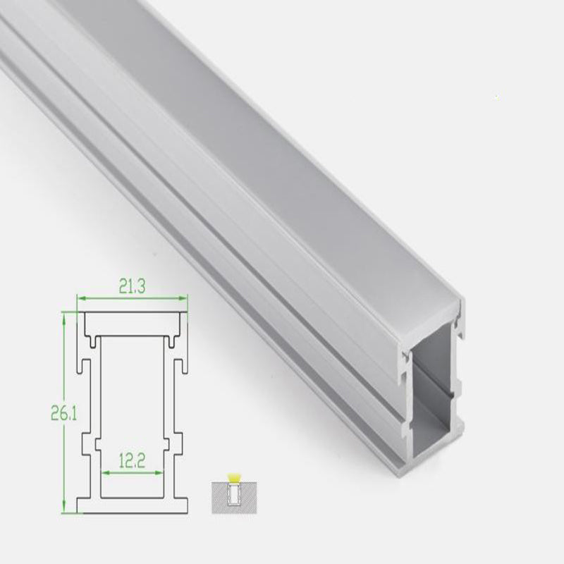 In Ground Recessed Waterproof Aluminium Extrusion Strip Profile 26mm