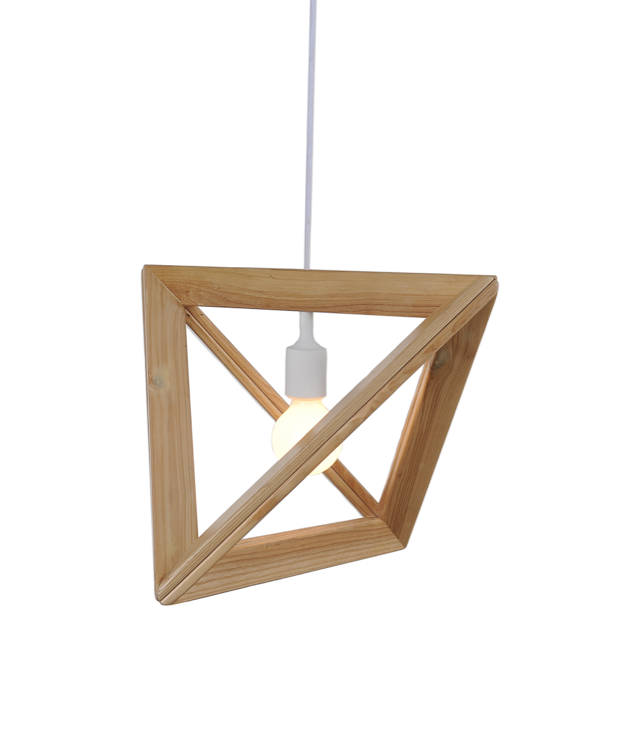 Wood Lampframe Pendant Lamp D