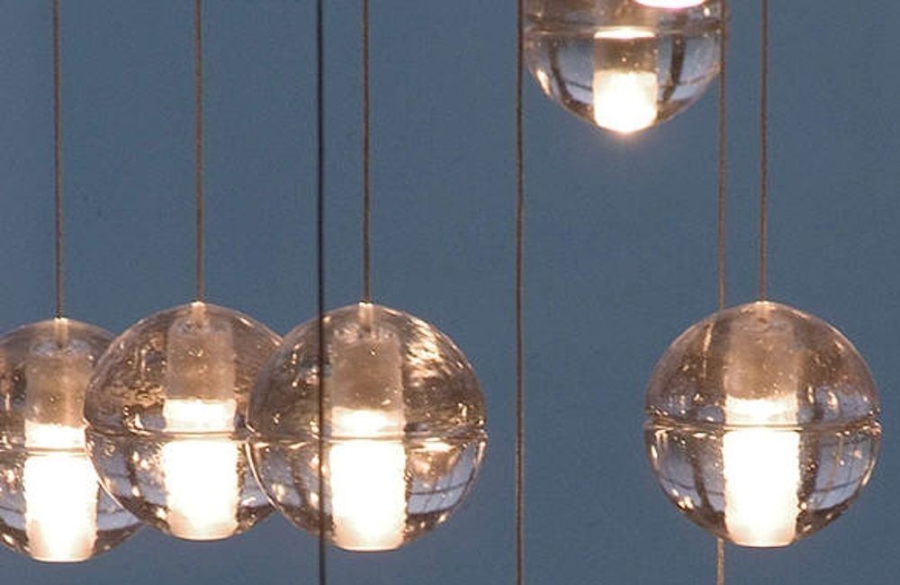 Hand Blown Sphere 1 Pendant light