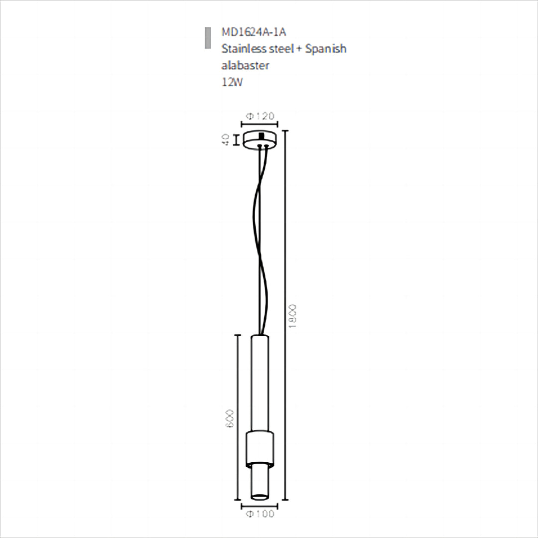 Estilo Pillar Pendant light