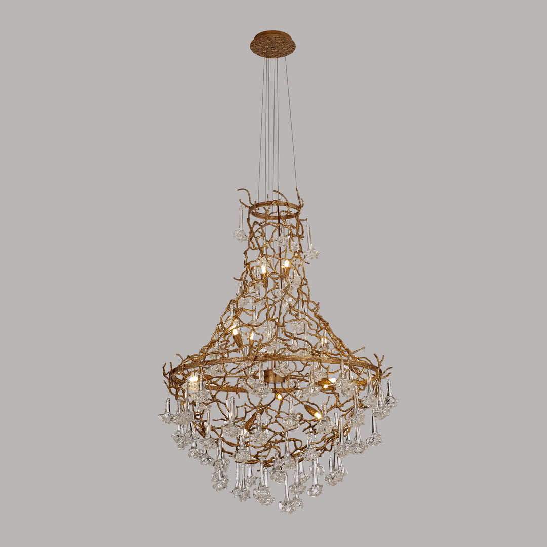Ivy Brass Chandelier