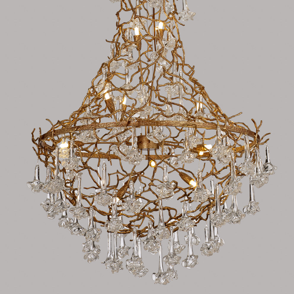 Ivy Brass Chandelier