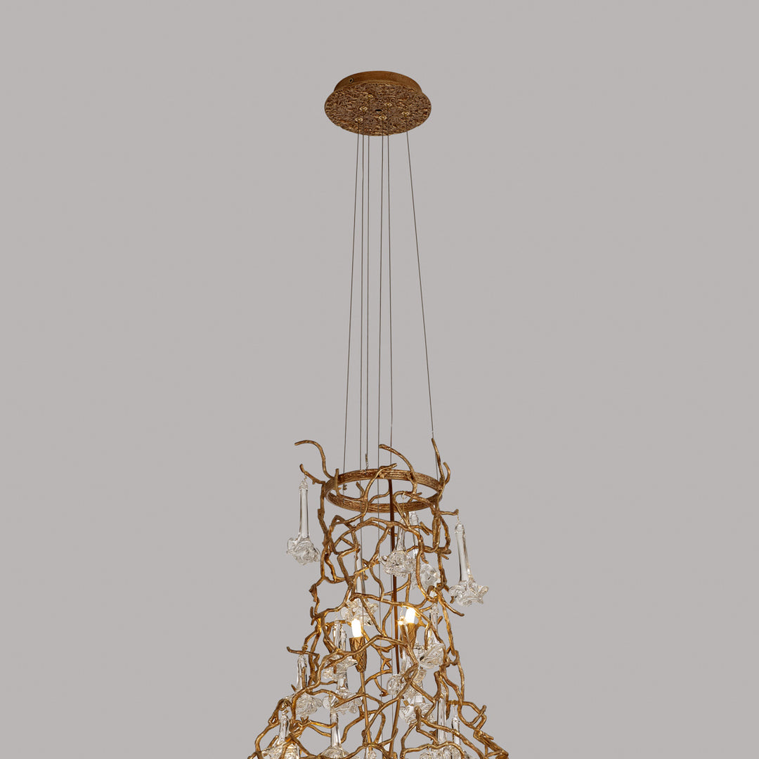 Ivy Brass Chandelier