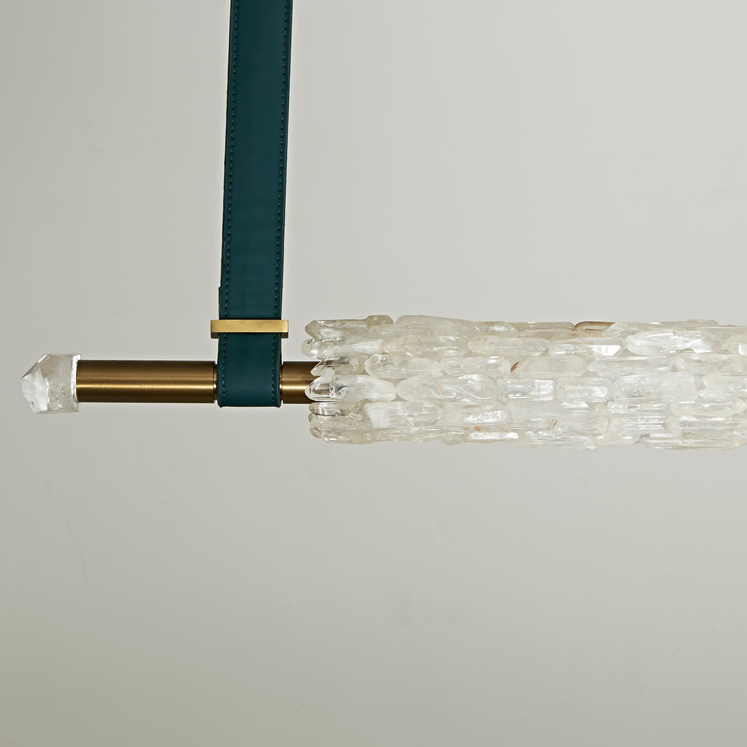 Cilindro de Cristal Horizontal Linear Pendant