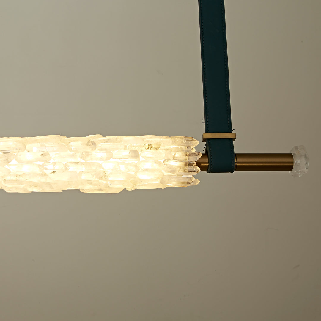 Cilindro de Cristal Horizontal Linear Pendant