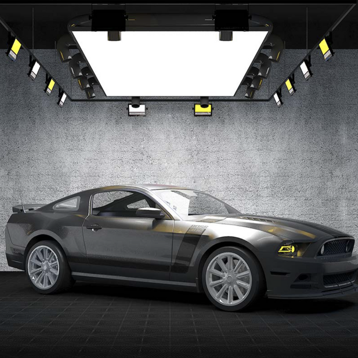 DetailPro VisionBox – Stretch Ceiling & Flood Light Combo for Car Beauty and Polishing Bays