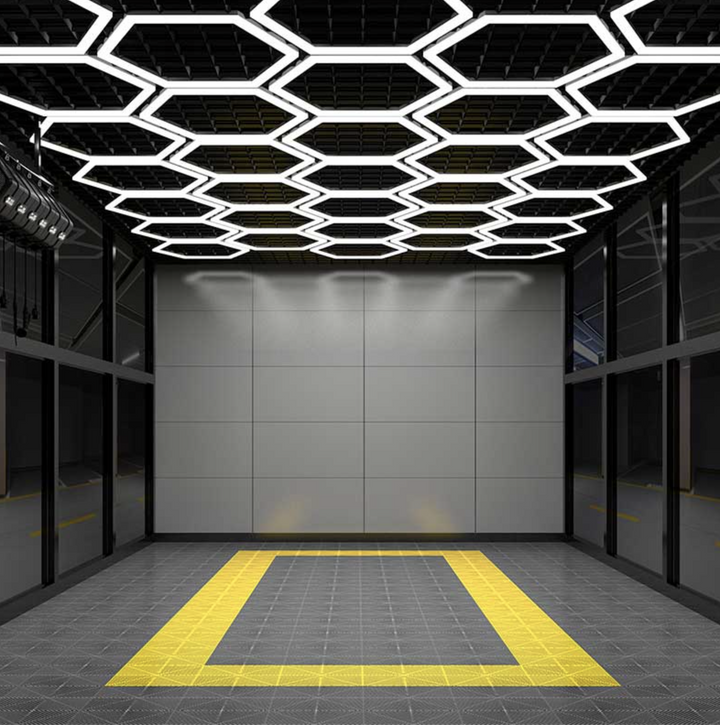 Hexagrid Lighting System – Core Formation (Car Showroom Layout)