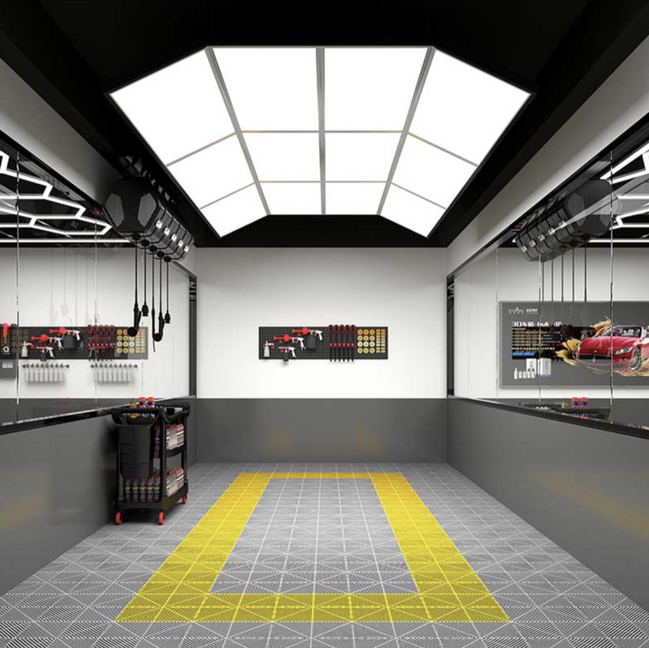 DetailPro GridPanel – LED Ceiling Panel Light for Workshop Showroom Spaces
