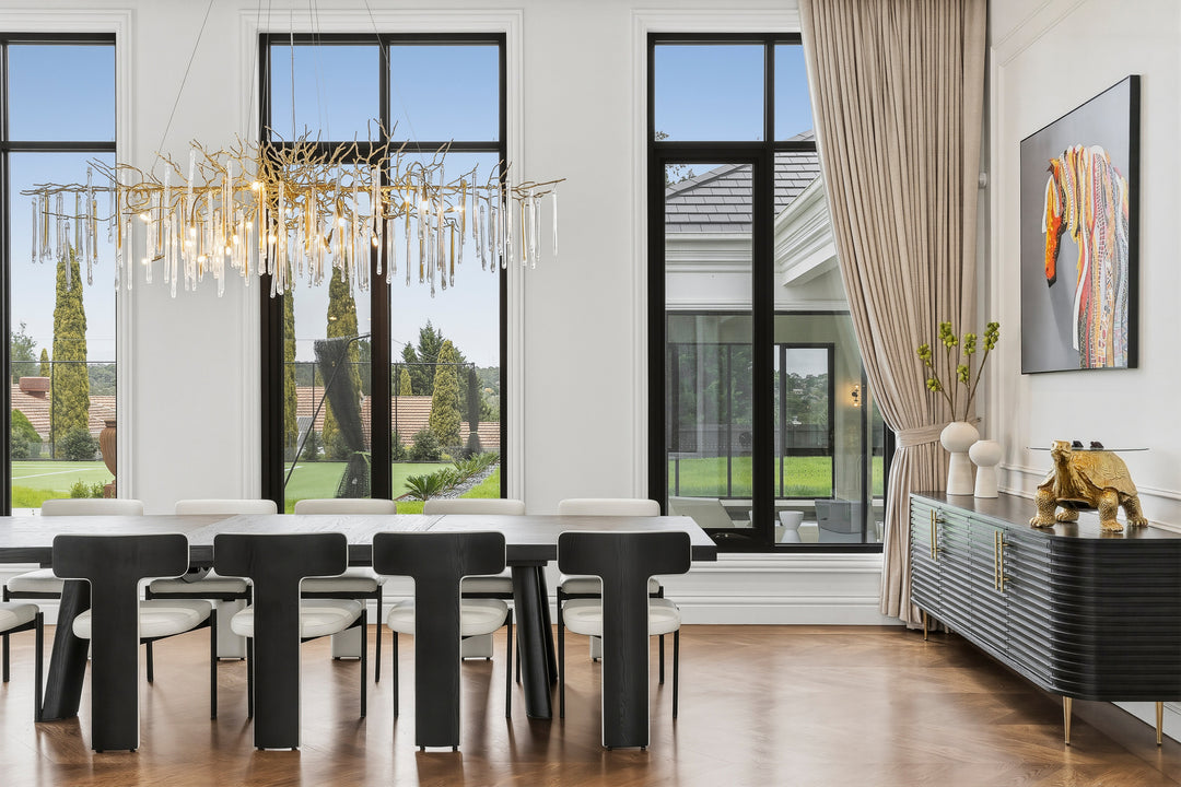 Glazed Icicle Brass Chandelier