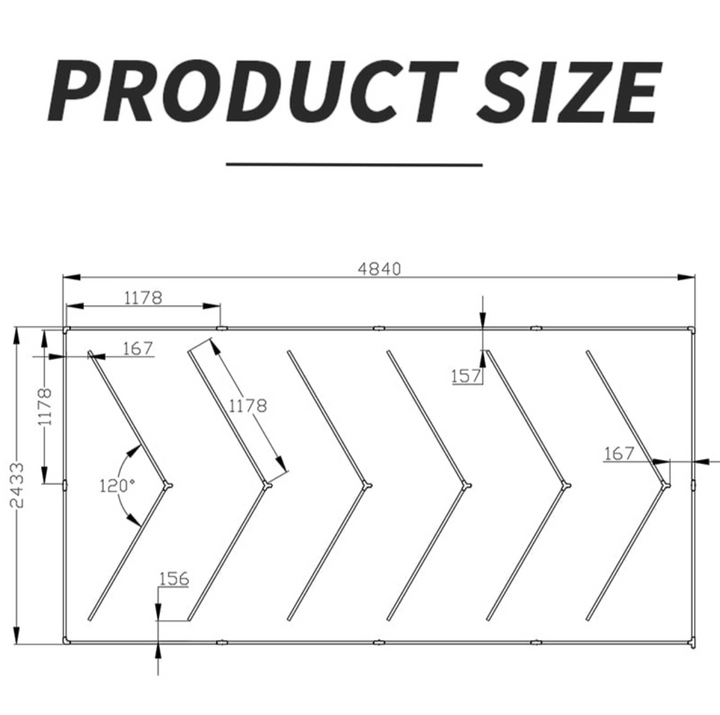 LumiBay Delta 3038 – Geometric LED Ceiling Light for Detailing & Polish Bays