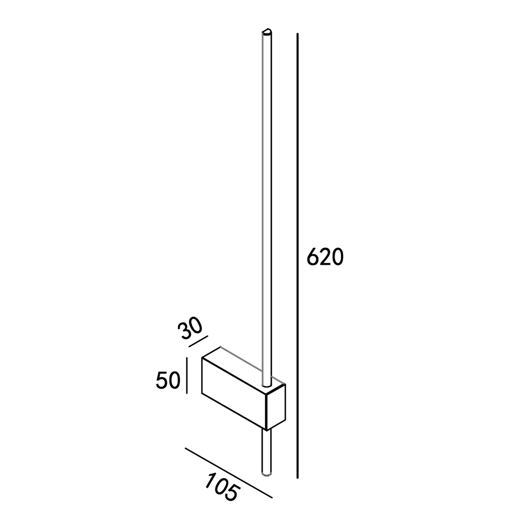 Clock LED Wall light - 01