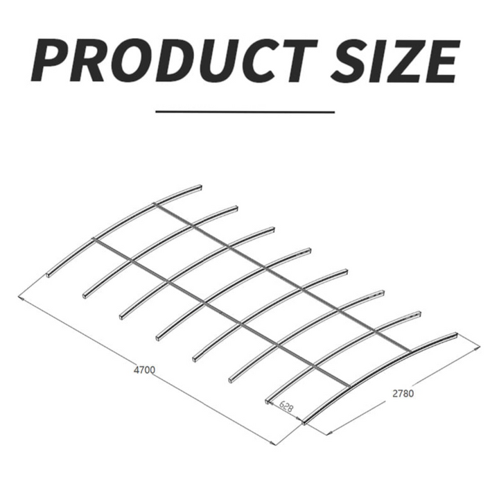 LumiBay Arc 3040 – Suspended LED Curve Light for Car Care & Display Bays