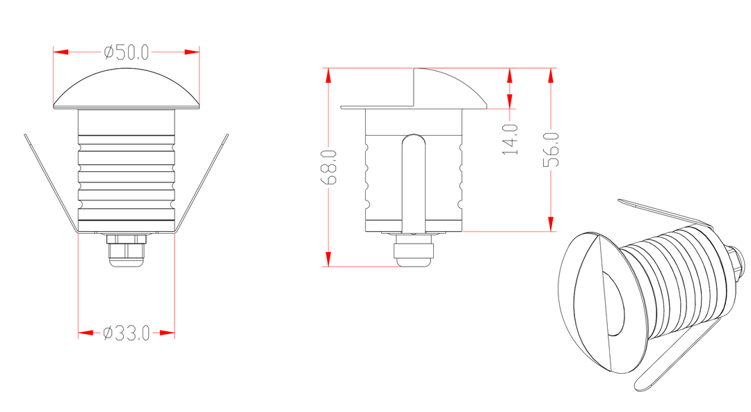 B3301 LED In-ground Light IP67