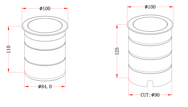 BU04 Pro 90 In-ground Projector