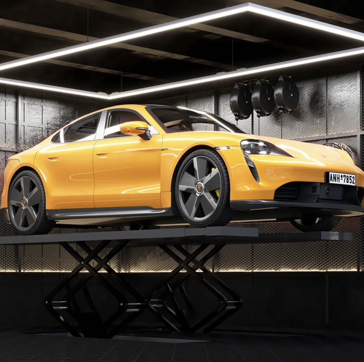 LumiLift C80 – Square LED Ceiling Light for Lift Bays & Detailing Zones