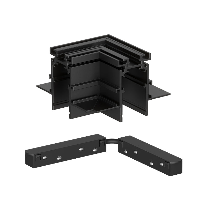 801 Pro recessed magnetic track corner connector for DC48V low-voltage track-to-track power transmission
