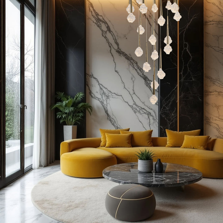 Rosetta Bloom Spiral 19-Light Chandelier