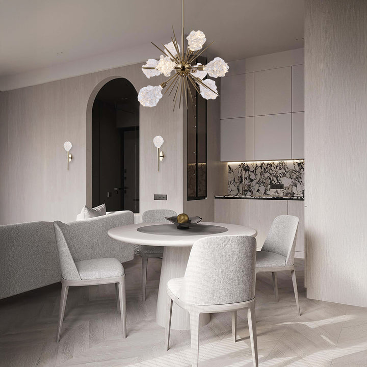 Rosetta Bloom Starburst 8-Light Chandelier