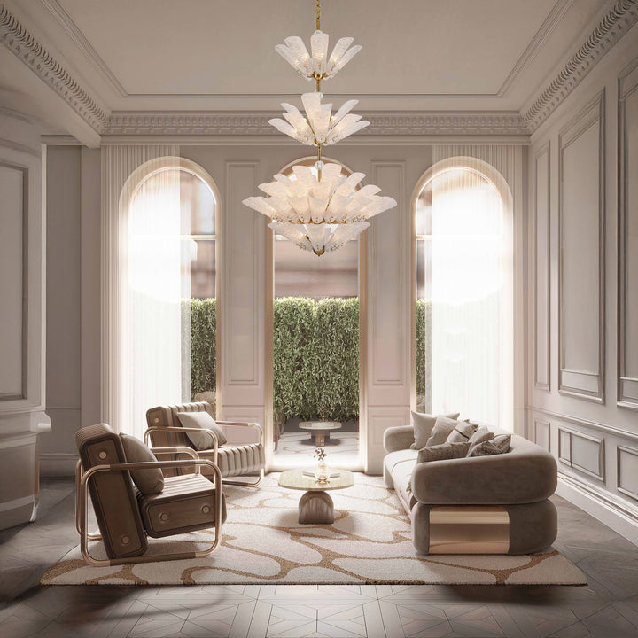 VetraLeaf Void Chandelier – 3-Tier