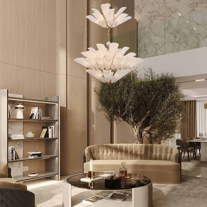 VetraLeaf Void Chandelier – 3-Tier