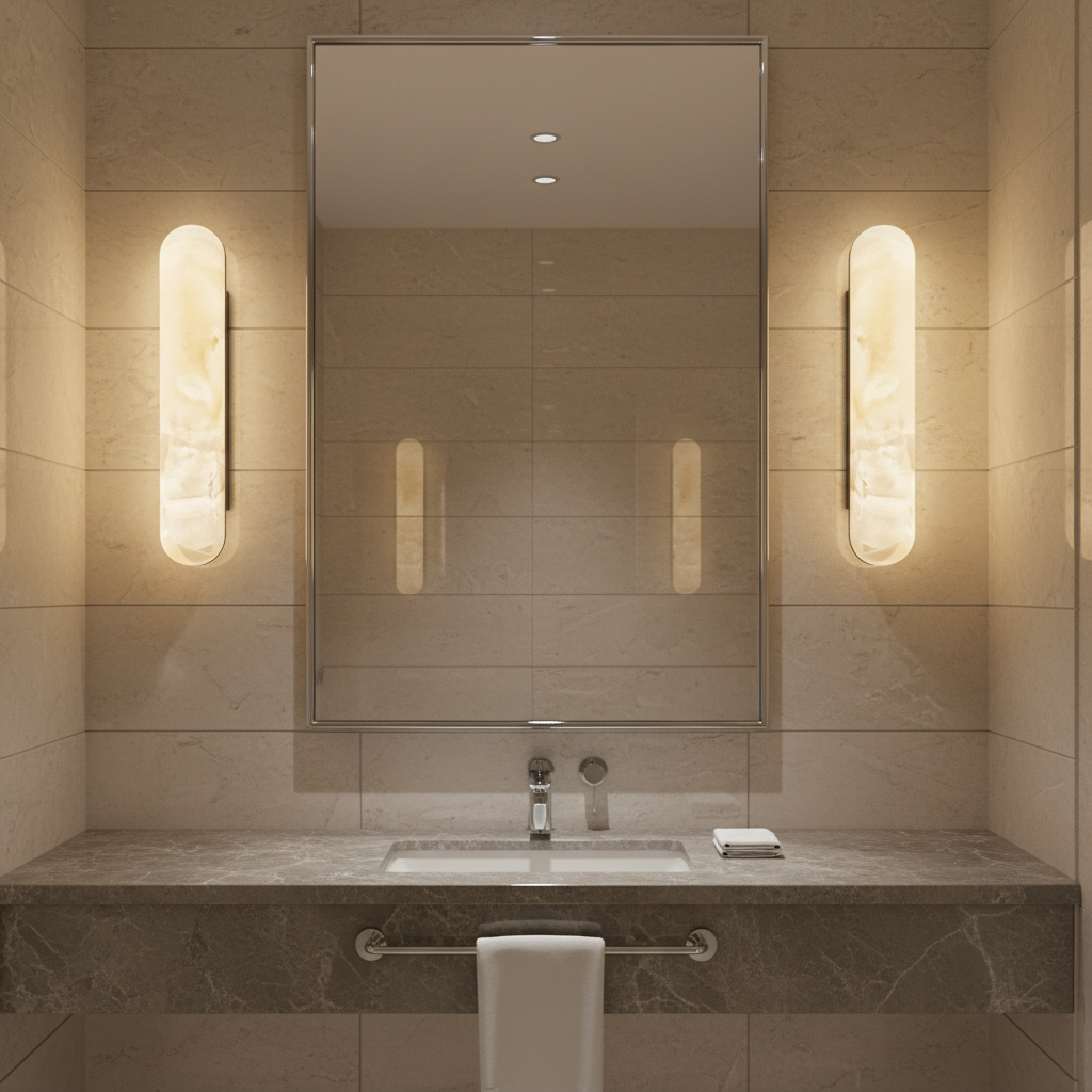 Alabaster Arc Wall Light