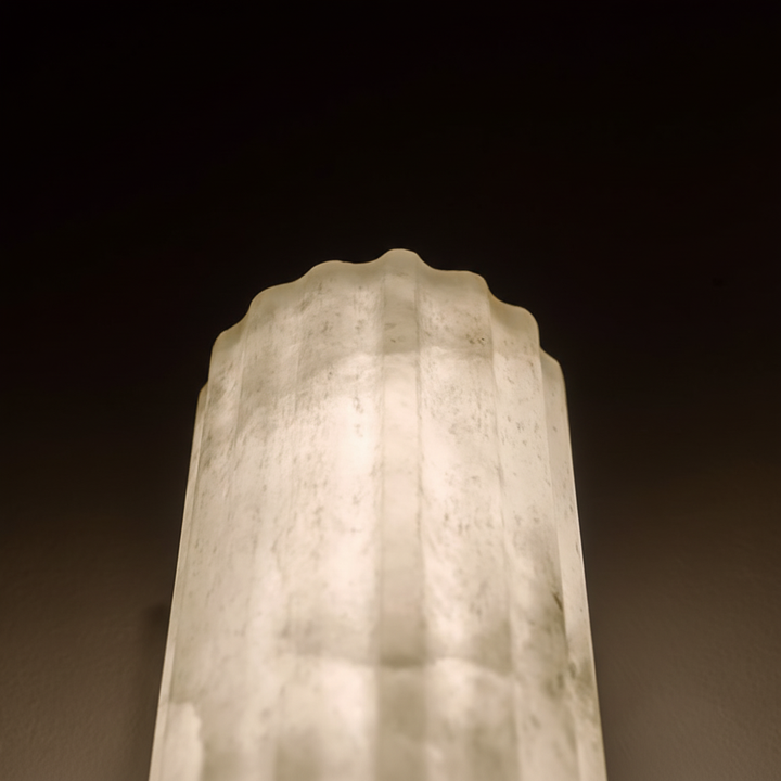 Alabaster Flute Wall Light