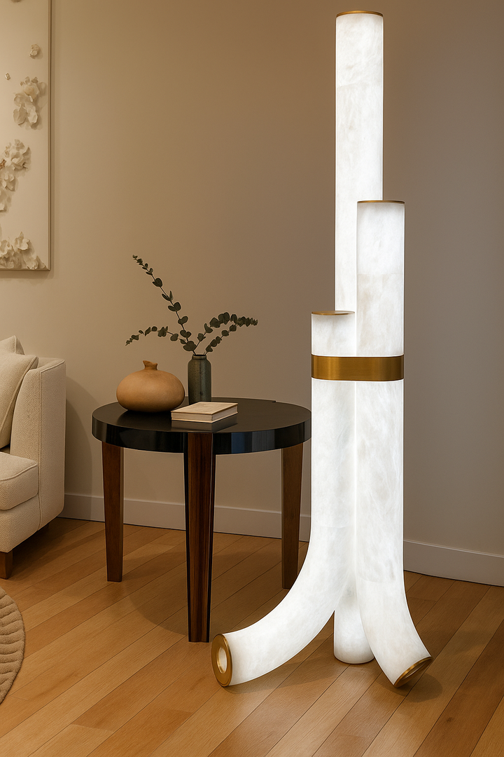 Alabaster Regal Floor Lamp
