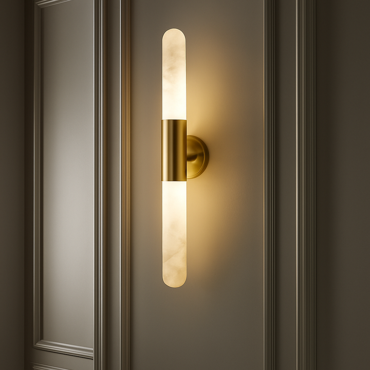 Solina Twin Alabaster Wall Light