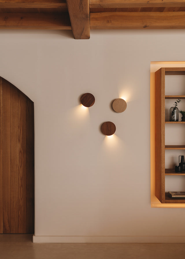 Walnut Wood Wall lamp