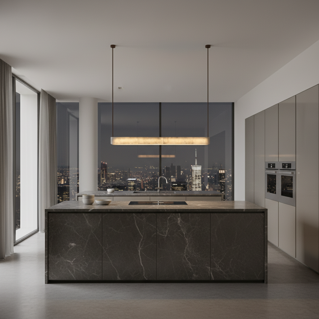 CloudLine Alabaster Linear Pendant Light