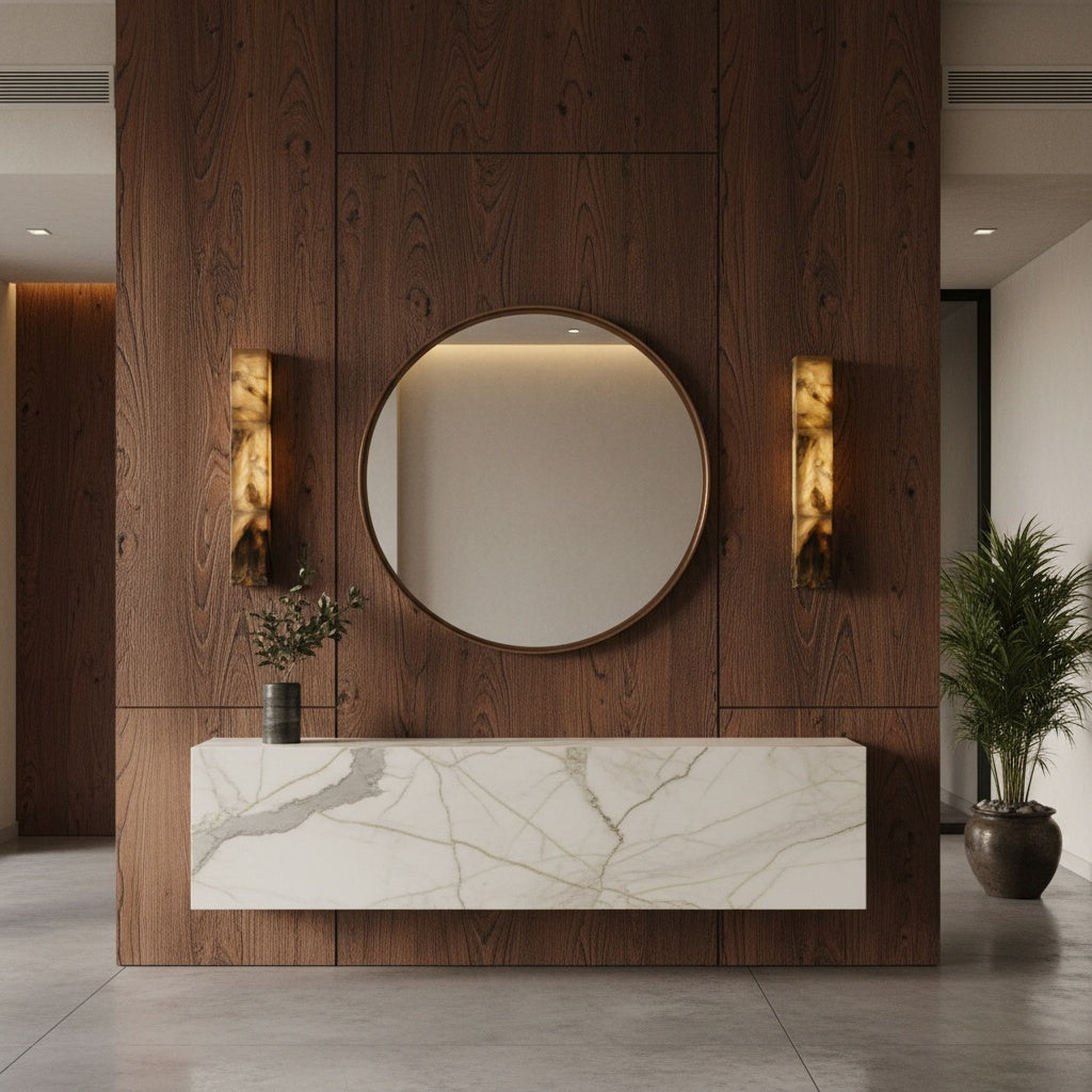 Cordoba 700 Bronze Vein Alabaster Wall Light