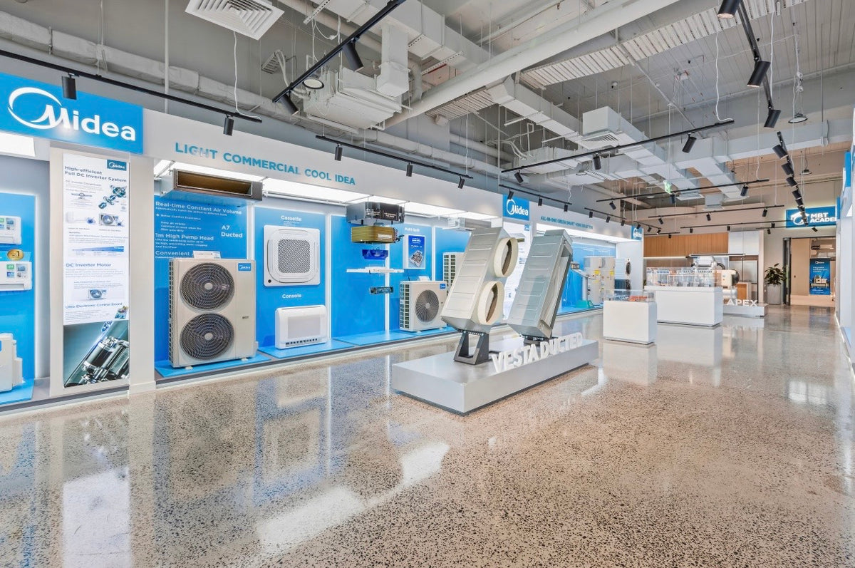 Midea showroom display detail