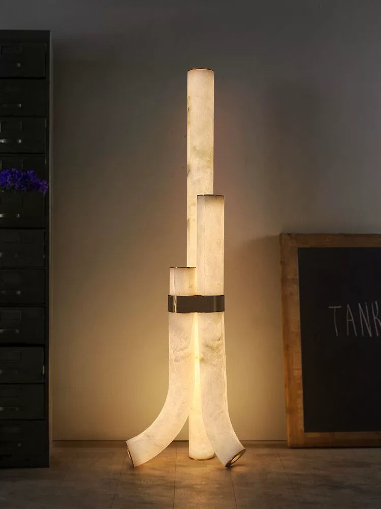 Alabaster Regal Floor Lamp