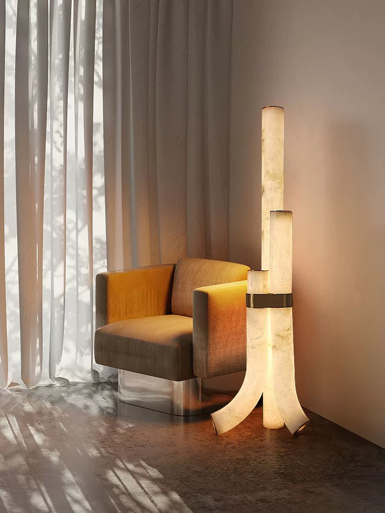 Alabaster Regal Floor Lamp